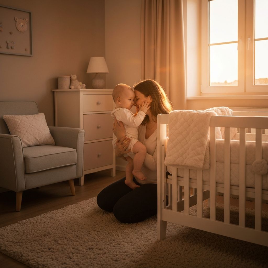 Maman et bébé dans un moment de tendresse